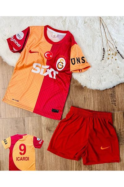 ZİLONG Yellow Red Double Kids Jersey