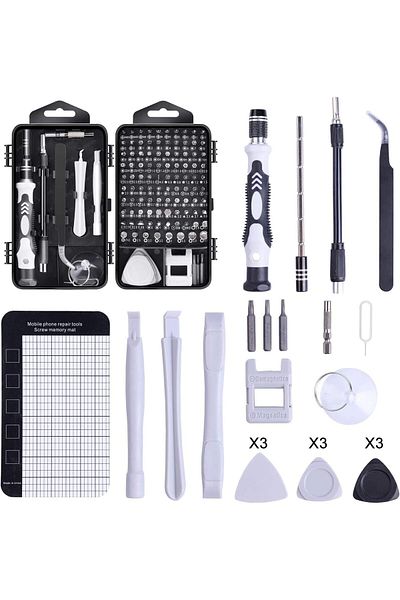 COOYA 122Pcs Precision Screwdriver Set,Professional Sturdy Magnetic Repair Tool Kit for Electronics