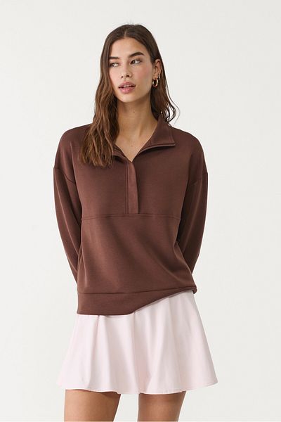 Stradivarius Soft, Zippered Sweatshirt