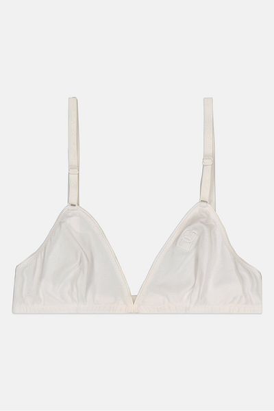 DG Women Brand Logo Non Padded Bra, White