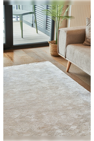 Apex Halı Calista 1771 Gri Doğal Viskon İle Üretilen Yumuak Dokulu Üst Kalite Makine Dokuması Halı