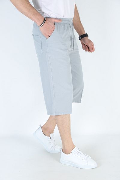JAGER FABEL Gray Men's Hammock Elastic Comfortable Fit Cotton Capri