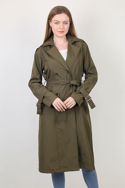 NARİKA Stylish New Season Trench Coat with Sleeve Palette