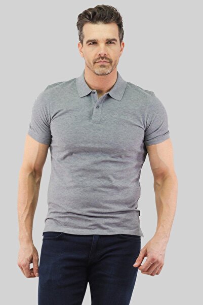 BOSS Regular Fit Pallas Polo Yaka T-shirt Gri