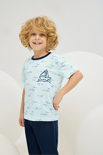 ZEYZEY 8775 Men's Printed Pajama Suit