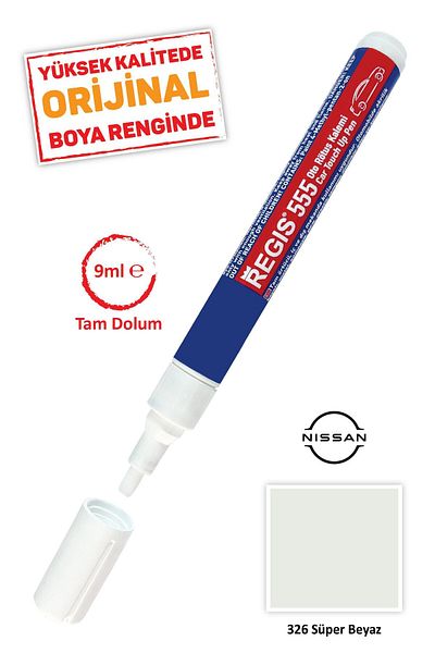 Kementaş Nissan 326 Super White Scratch Remover Auto Auto Full Cover Retouch Pens