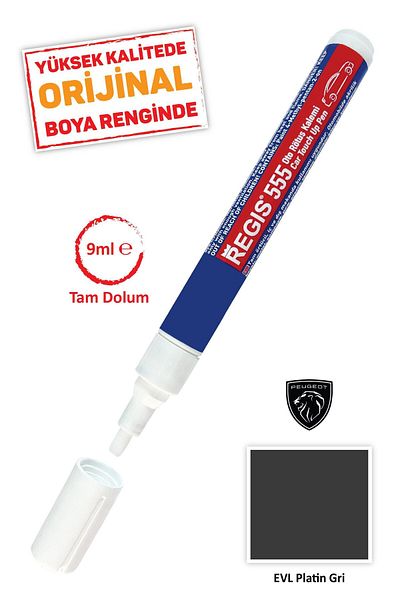 Kementaş Peugeot Evl Platinum Gray - Scratch Remover and Retouching Pens