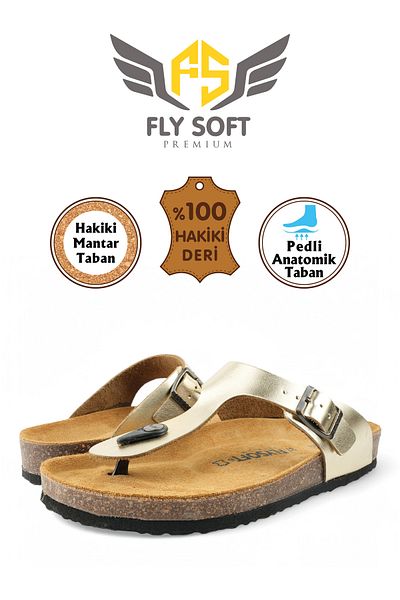 FLY SOFT Γυναικείες παντόφλες Verona Gold