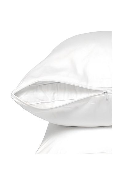 Avantaj Kapıda Pillow Mitili with Zipper White, Pillow Case
