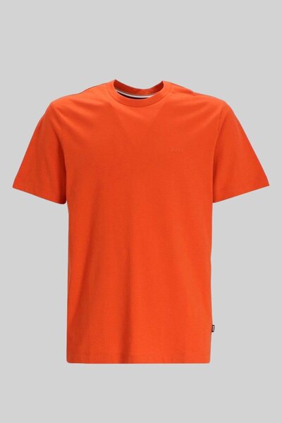BOSS Regular Fit Bisiklet Yaka Erkek T-shirt Turuncu