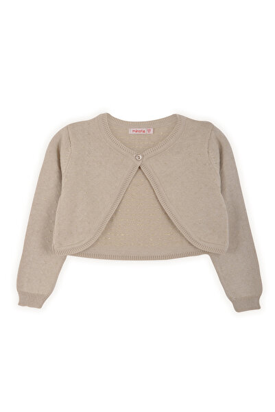 Minora تريكو بناتي - موديل بوليرو بيج لامع