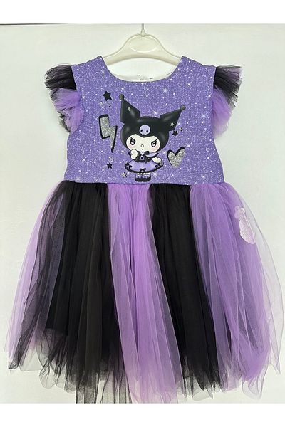 Little Pumpkin Girl's Tutu Skirted Crown Kuromi Dress