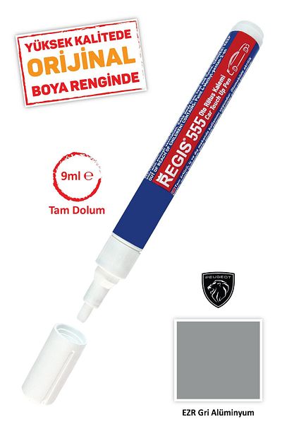 Kementaş Peugeot Ezr Gray - Aluminum Scratch Remover Auto R.k Full Cover and Retouching Pens