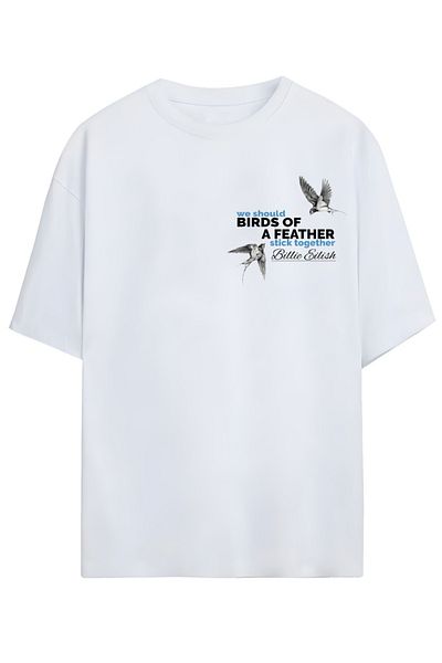 SVART WEAR Tricou unisex Billie Eilish Bumbac Imprimare de înaltă definiție