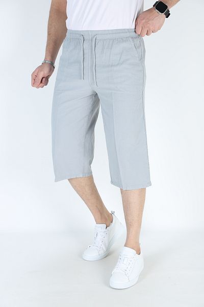 JAGER FABEL Gray Men's Hammock Elastic Comfortable Fit Cotton Capri