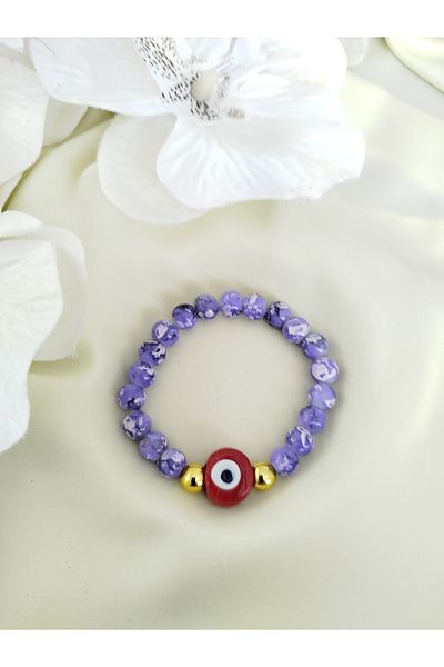 İPAR AKSESUAR Evil Eye Beaded Glass Bracelet