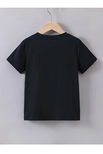 makiteks Unisex Βαμβακερό χτενισμένο Παιδικό μπλουζάκι με στάμπα Κατάλληλο για ηλικίες 5-14