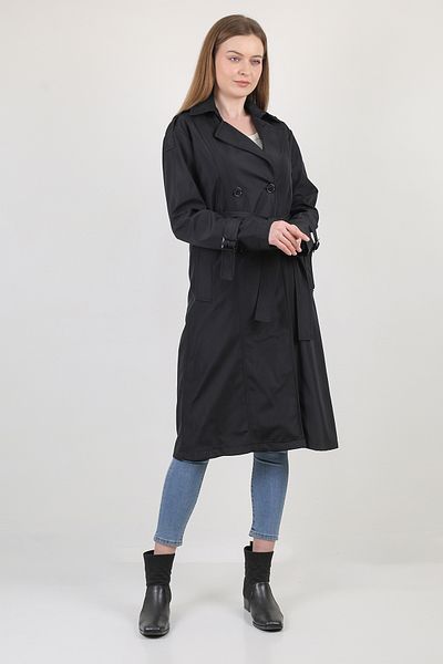 NARİKA Stylish New Season Trench Coat with Sleeve Palette