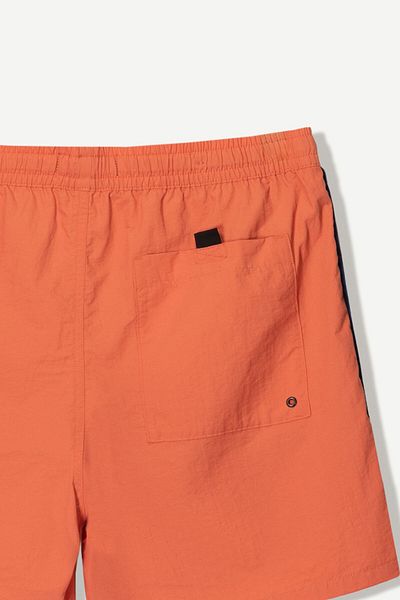 Bershka Boxy fit swimming trunks with stripes