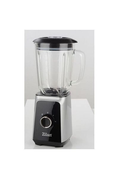 Zilan Blender ZILAN ZLN-3925, 1.5 l, 2 viteze + Functie impuls, Zdrobire gheata, Vas de sticla, Inox