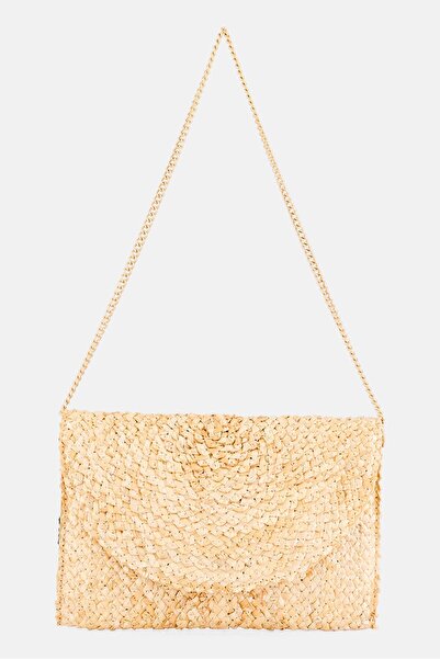 Moda Luxe حقيبة كروس بودي نسائية منقوشة، 28 طول × 19 ارتفاع × 1 عرض، بيج