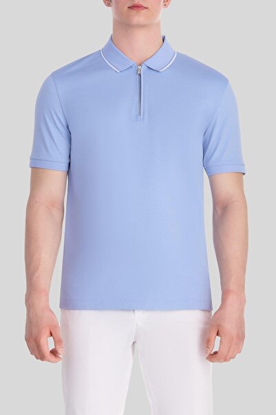 BOSS Organik Pamuklu Erkek Polo T-shirt Mavi