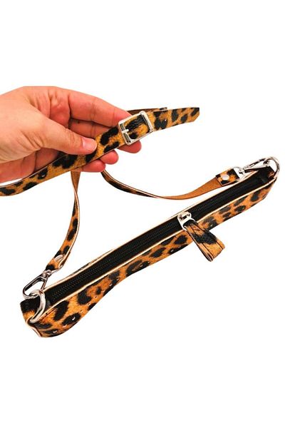 angel çanta aksesuar Leopard Color Angel Bag Set - Accessory Athens Model Silver Metal