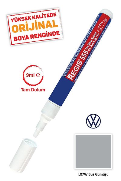 Kementaş Volkswagen Lx7w Ice Silver Scratch Remover Auto R.k Auto Full Cover Retouching Pens