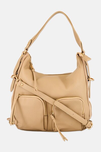 Moda Luxe حقائب مارلا هوبو النسائية ذات الملمس المنسوج، ارتفاع 32 سم × طول 35...