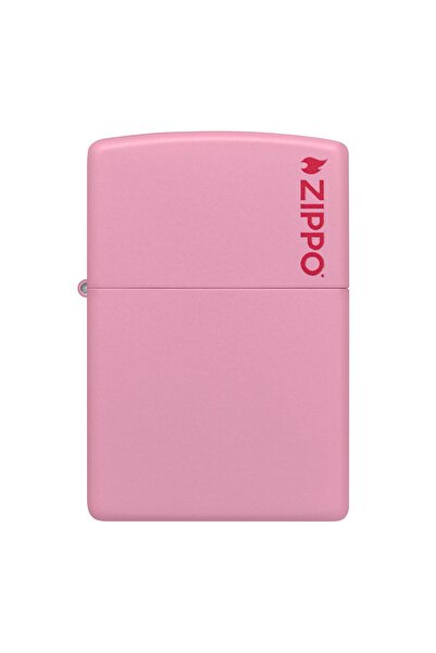 Zippo Çakmak Pink Matte Pembe Logo 238ZL-000005