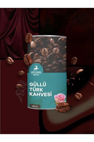Addis Ababa Coffee 250 gr Rose Flavored Turkish Coffee