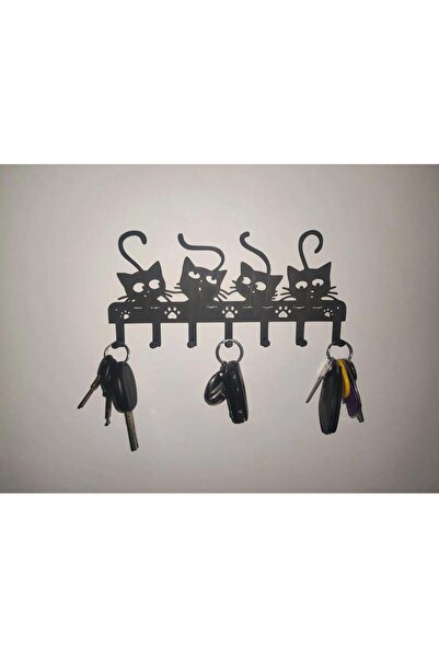 Filkorium3D Breloc cu model de pisică drăguță - Umeraș pentru chei de pisică ...