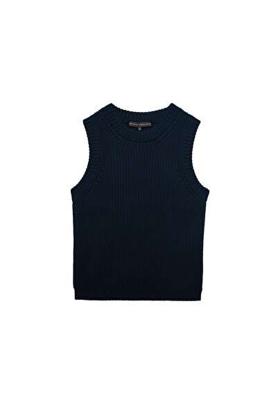 Beauty Omelette Lacivert Merserize Bisiklet Yaka Süveter