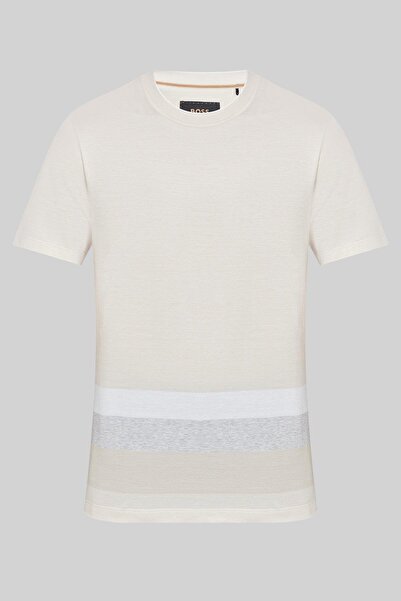 BOSS Erkek T-shirt Bej