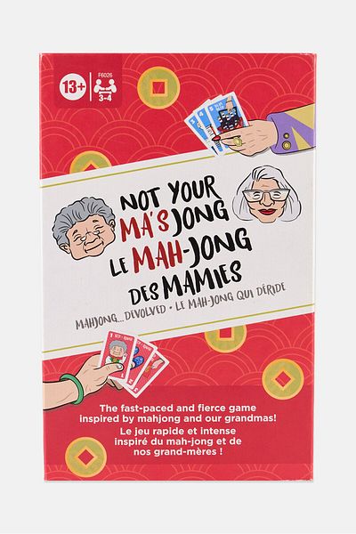 Not Your Ma's Jong Mahjong Devolved Card Game, Red