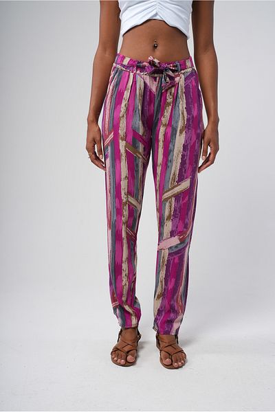 Hopoi Women's Elastic Waist Pencil Pants