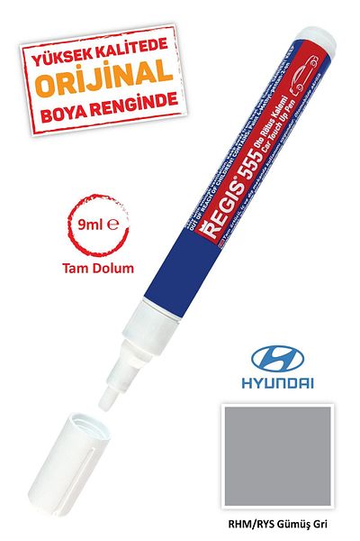 Kementaş Hyundai RHM/RYS - Silver Gray Scratch Remover Auto R.K Full Cover Pens