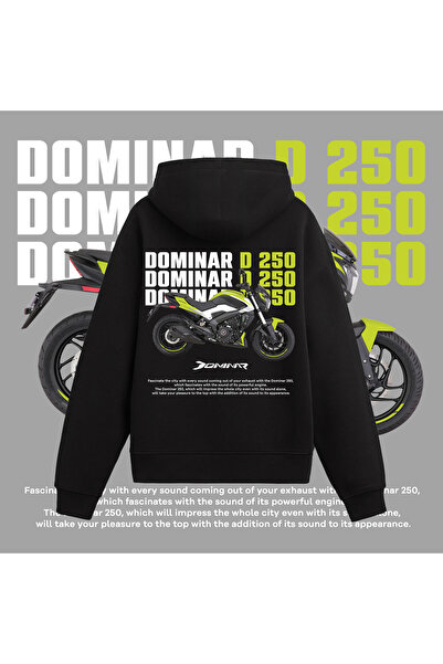 Edizen Унісекс Oversize Бавовняний світшот Чорний Bajaj Dominar D 250Premium ...