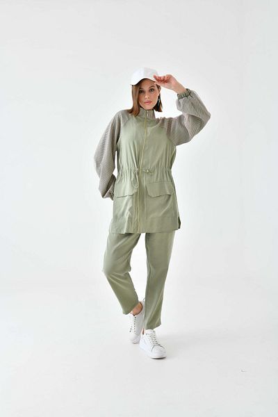 Garmi Women's Net Detailed Suit Haori