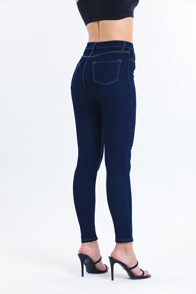 SHEVEGA Navy Blue Lycra Skinny Leg Skinny Jeans