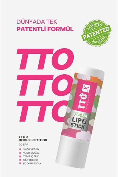 TTO X Strawberry Flavored Lip Stick with 20 Spf Protection