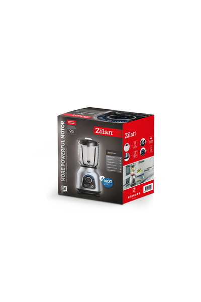 Zilan Blender Zilan ZLN5596 Inox, putere 1400 W, capacitate 1.75L, viteza ajustabila