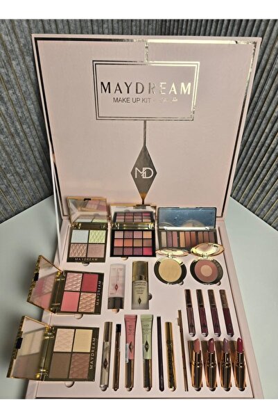 MAYDREAM طقم مكياج متنوع 24 قطعة مع أدوات احترافية لنتيجة مثالية
