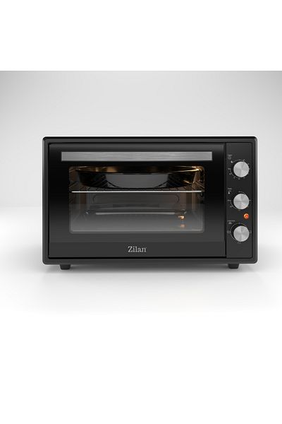 Zilan Cuptor electric Zilan ZLN2433, 2000W, 65L, Geam dublu, Timer, Termostat, 3 trepte putere