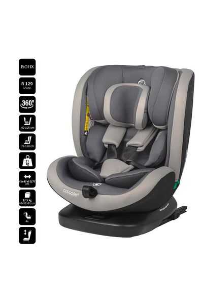 Coccolle Scaun auto iSize 40-150 cm C Mydo Urban gri