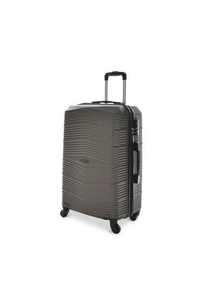 New Travel مجموعة حقائب سفر صلبة، حقيبة سفر بعجلات ABS، مع قفل مركب و4 عجلات 871/3P-رمادي