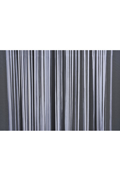 AKÇA TEKSTİL 0.80 mm Double Color Flat String Curtain 100-280 cm Ready-Made Flat Thick Strip