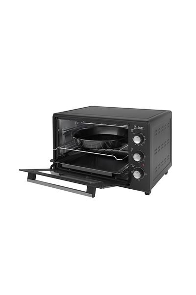 Zilan Cuptor electric Zilan ZLN8894 Negru, capacitate 35 litri, geam dublu, putere 1800 W