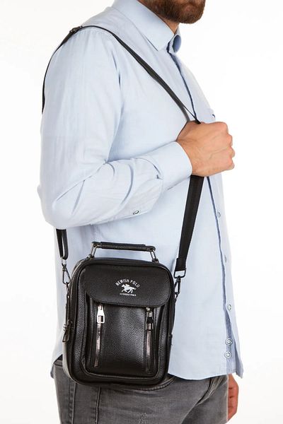 Torz Men's Hand and Shoulder Bag, Faux Leather Crossbody Bag, Casual Bag with Phone Compartment