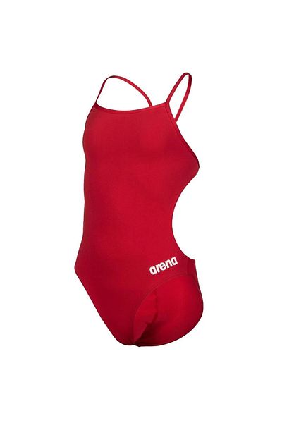 ARENA Team Swimsuit Challenge Solid Çocuk Kırmızı Yüzücü Mayosu 004765450